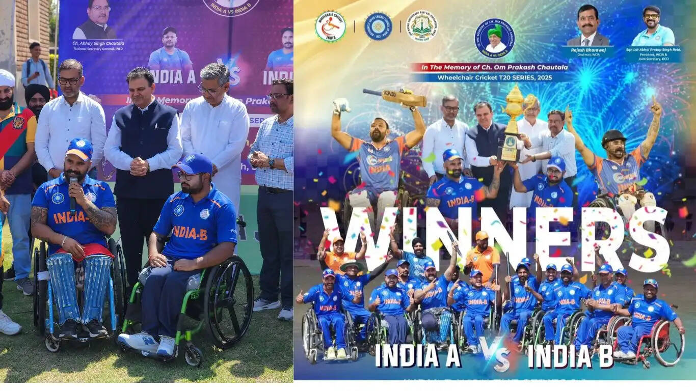This team became the winner in Chaudhary Om Prakash Chautala Memorial T20 Wheelchair Cricket Tournament at JCD Sirsa