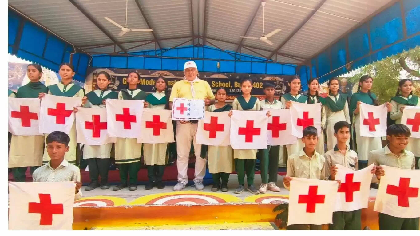Awareness program organized on the occasion of World Red Cross Day at Bappa School in Sirsa village