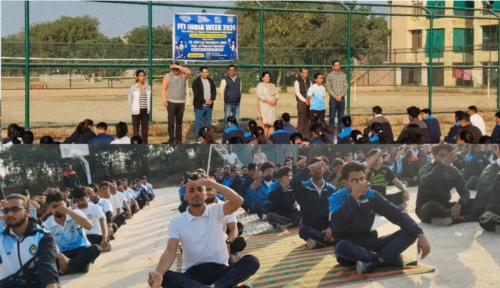 Yoga and meditation camp organized under Fit India in Sirsa CDLU, gave this message