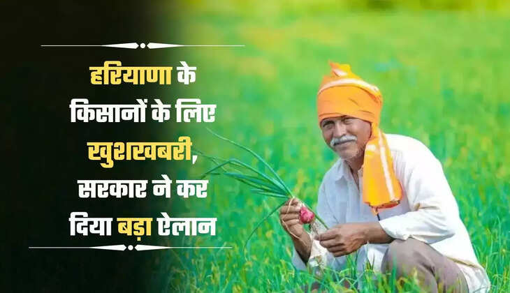 Good news for the farmers of Haryana, Haryana government made a big announcement