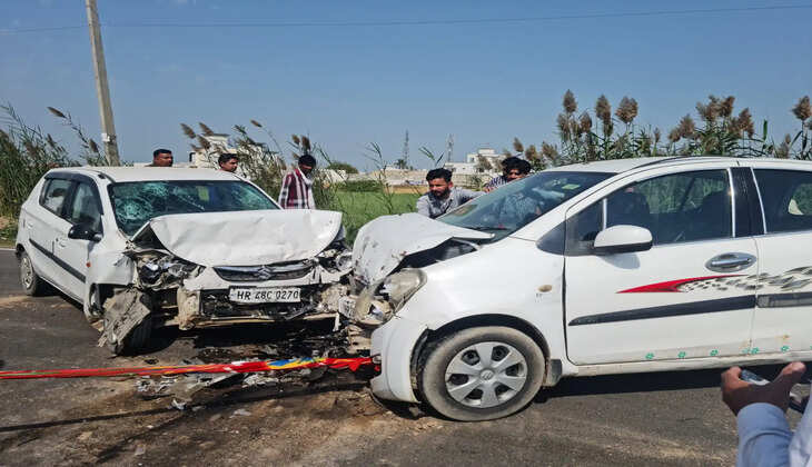 Two cars collide near Dadba Kalan in Sirsa district, one dead, three injured