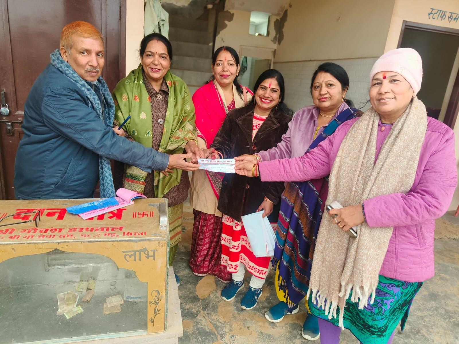 Team members served in three cow shelters on Tilkuti Chauth, there is no greater service than serving mother cow: Suman Verma