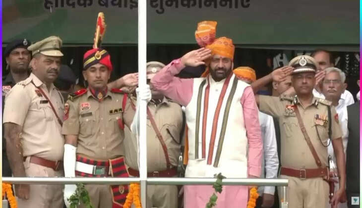 Haryana CM Nayab Saini hoisted the flag in Rohtak, said 30 thousand youth were given jobs without any expense or slip