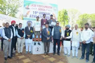 JCD Memorial College became the overall winner in the two-day 19th annual sports competition held at Sirsa JCD Vidyapeeth