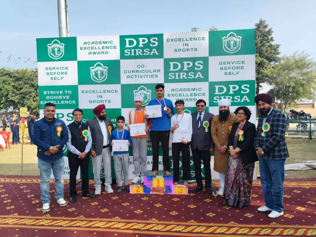 Delhi Public School organised its annual sports meet on the theme of Ek Bharat Shreshtha Bharat