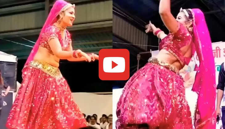  Haryanvi Dance: घाघरा चोली में गोरी-नागोरी ने डांस से हिलाया स्टेज, मूव्स देख बूढ़े भी हुए पानी-पानी ​​​​​​​