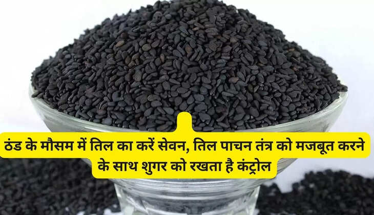 Consume sesame seeds in winter, sesame strengthens the digestive system and keeps sugar under control