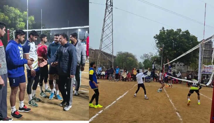 Exciting matches of 44th Senior State Volleyball Championship took place in JCD Sirsa