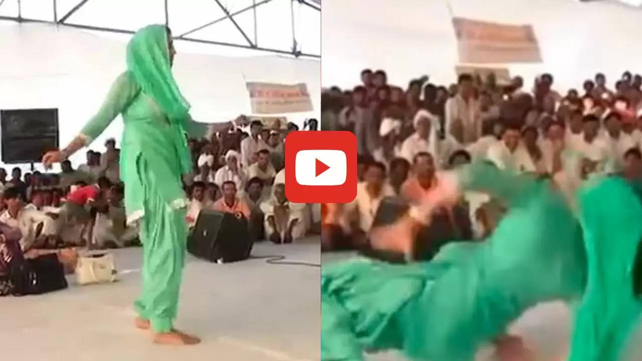 Sapna Chaudhary: डांस करते- करते बिगड़ा संतुलन, स्टेज पर गिरी सपना चौधरी, दर्शकों के उड़े होश