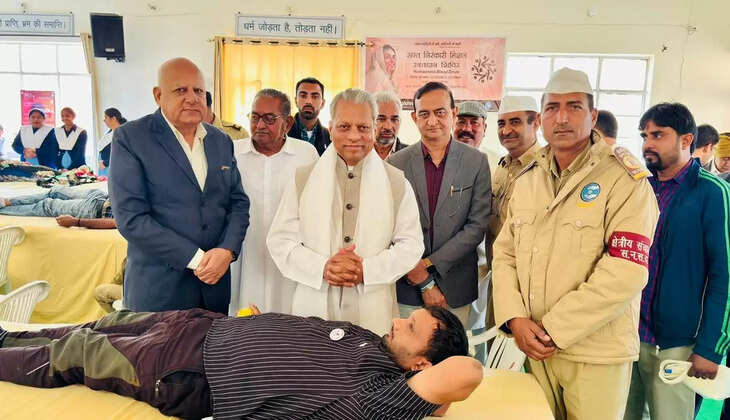 Blood donation camp organised at Sant Nirankari Satsang Bhawan Bappan, Sirsa