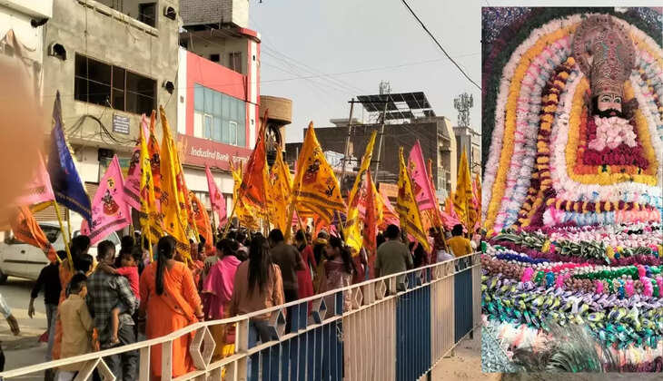 A grand procession was taken out under the celebration of Shri Shyam Janmotsav, Sirsanagari became Shyammay