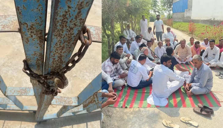  Drinking water shortage becomes serious in village Kagadana of Sirsa, main gate of water tank locked