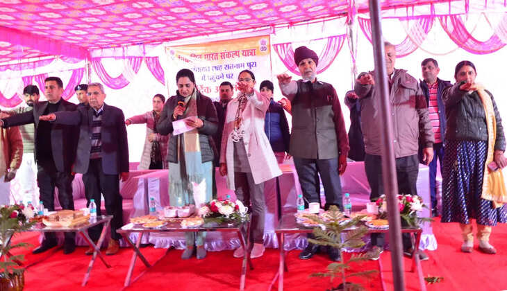 विकसित भारत संकल्प यात्रा का ग्रामीणों ने उठाया भरपूर लाभ