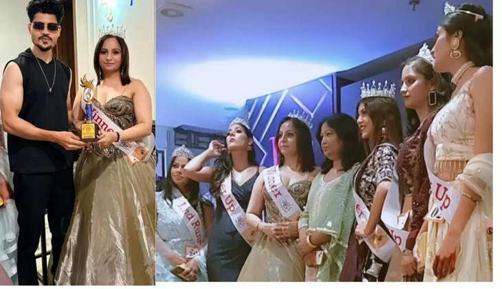 Dr. Suruchi was crowned Mrs. India Unique at the Miss & Mrs. India Unique-2025 fashion show organised by Destination Welfare Society at a hotel in Agra