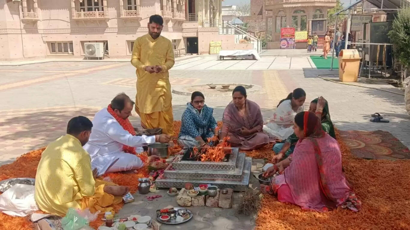 Kanjak Puja and Ramnavami festival celebrated with great pomp at Shri Khatu Shyam Dham in Sirsa