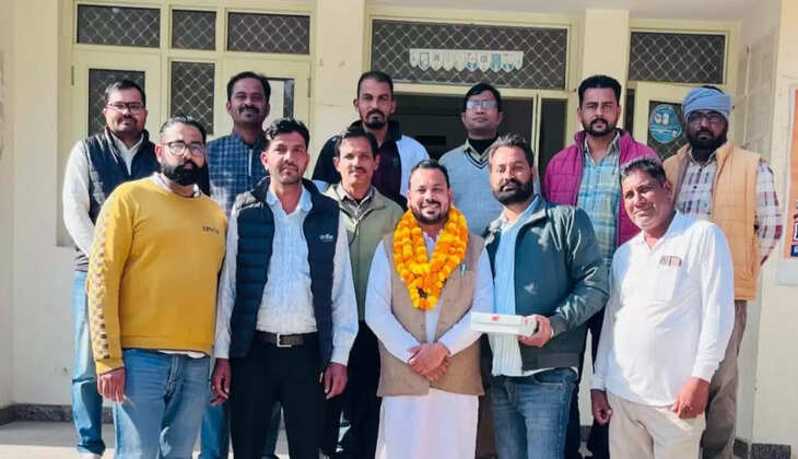 Employees welcomed the State General Secretary in Kalanwali Sub Division