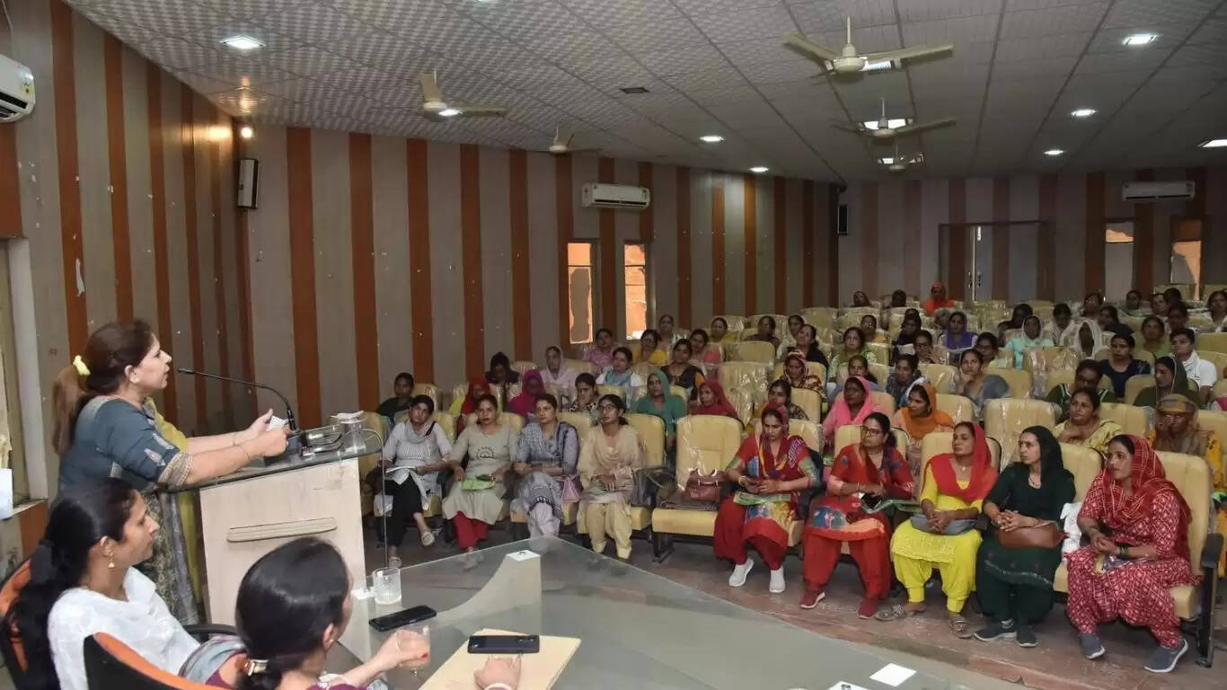 Women empowerment program organized under Mission Shakti by the Women and Child Development Department in Sirsa, Haryana