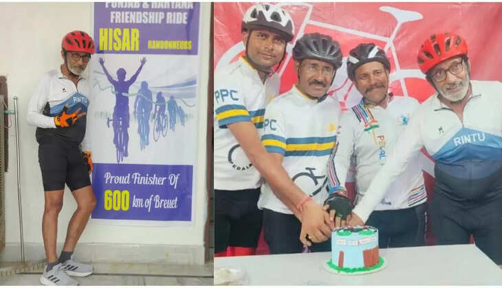  साईकिलिंग में सिरसा के एसआर बने डा. संजीव गोयल, दोस्ती व सेहत का संदेश देने के लिए 600 किलोमीटर का सफर किया 37 घंटे में 