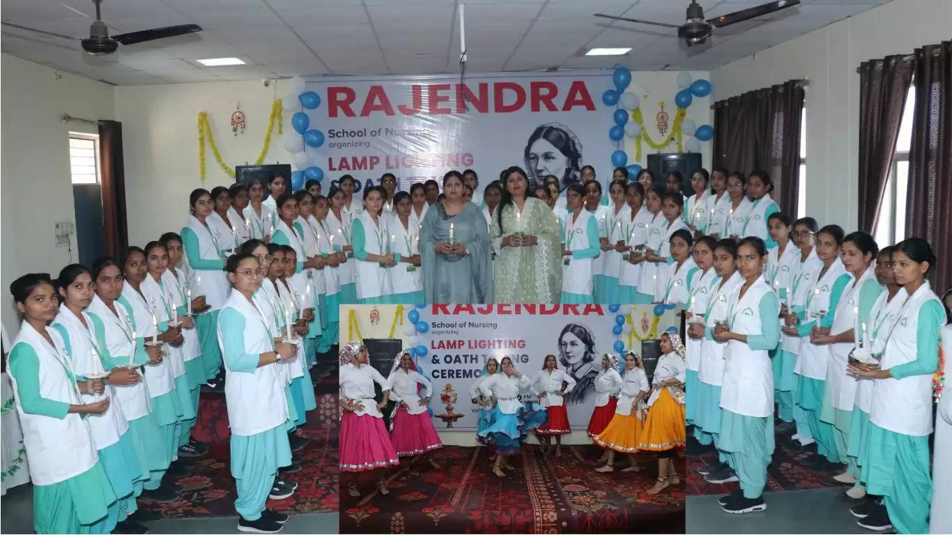  सिरसा के राजेंद्रा नर्सिंग संस्थान की छात्राओं ने ली निष्ठा से काम करने की शपथ