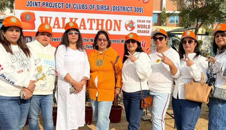 Six clubs of Inner Wheel organised an awareness rally under the Orange the World campaign