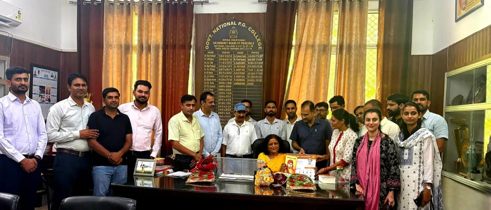 Dr. Anita Singh Appointed New Principal of Government National College, Sirsa; Accorded a Grand Welcome