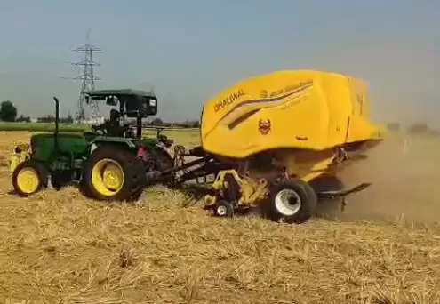 HARYANA NEWS, Nirmal Dhaliwal of village Pohadkan is managing two lakh quintals of straw every year for animal fodder