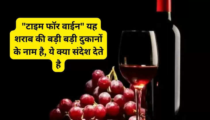 "टाइम फॉर वाईन" यह शराब की बड़ी बड़ी दुकानों के नाम है, ये क्या संदेश देते है। इन्हे भी जाने देश की युवा शक्ति