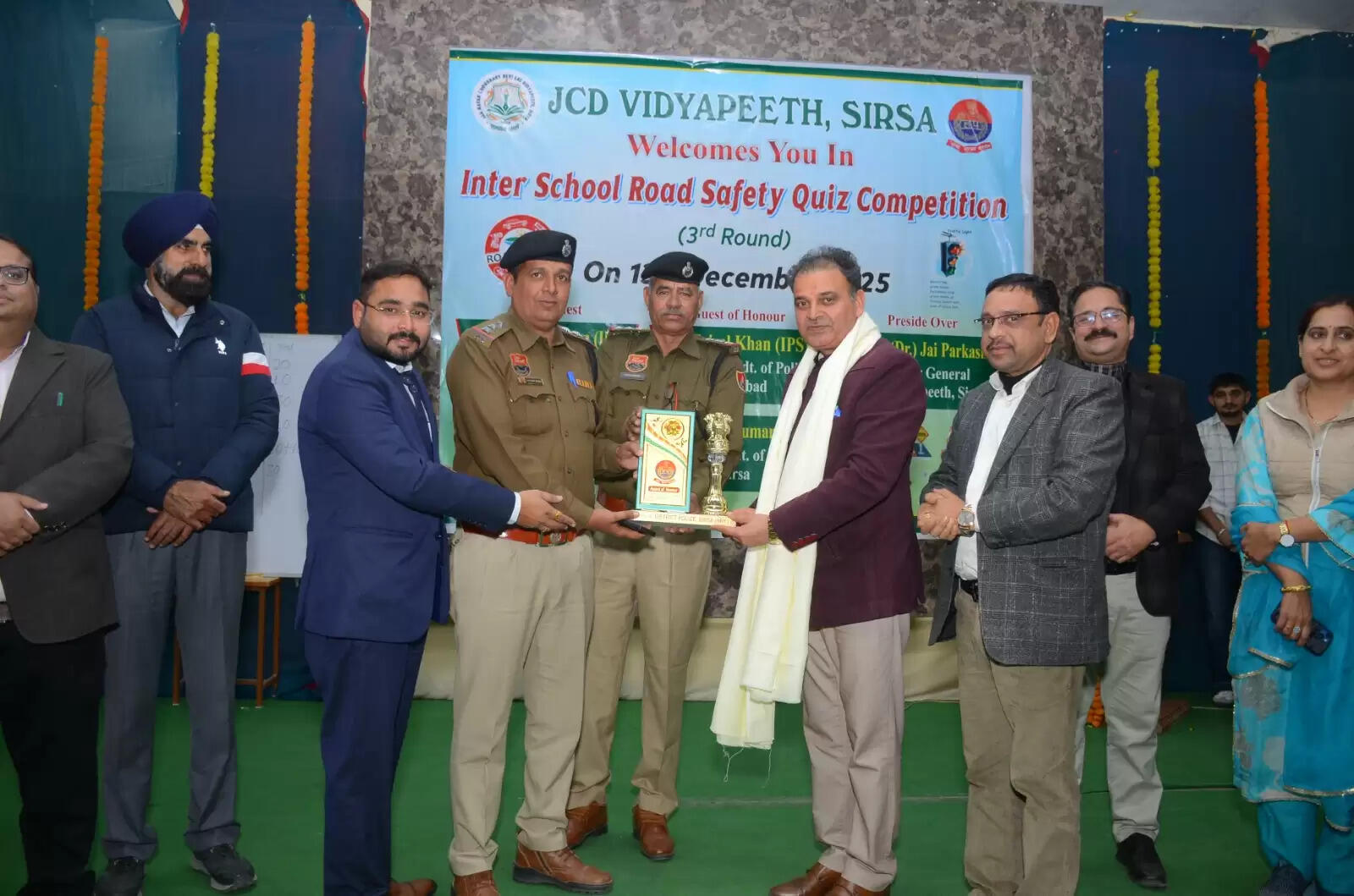 JCD Vidyapeeth organised an inter-school quiz competition to create awareness on road safety