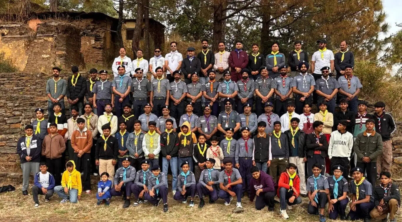 The Scout and Guide team returned from Tara Devi, Shimla after a successful camp
