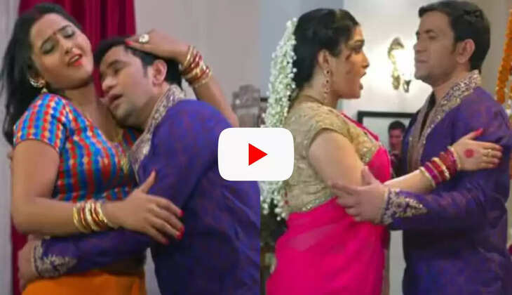 आम्रपाली और काजल राघवानी के साथ निरहुआ ने किया जमकर रोमांस