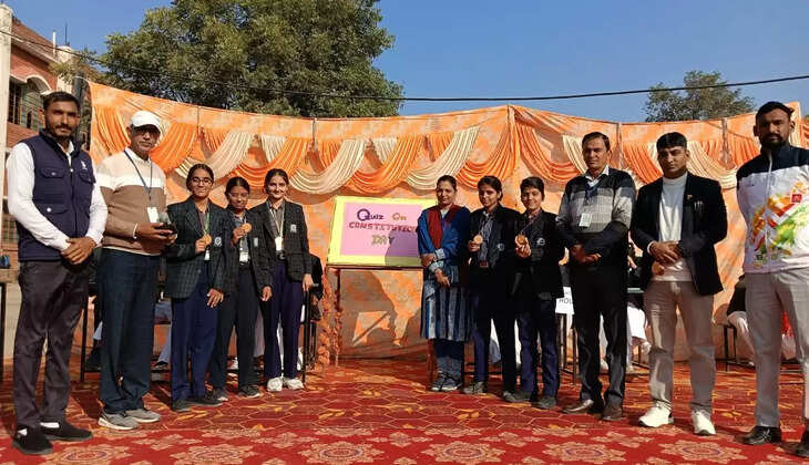 A quiz competition based on legal sections was organised at Swami Vivekananda School, Arnianwali