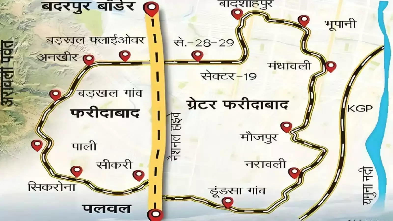  Faridabad Ring Road: हरियाणा के फरीदाबाद में बनेगी रिंग रोड, FMDA ने तैयार किया प्लान, देखें कहां कहां से गुजरेगा ?