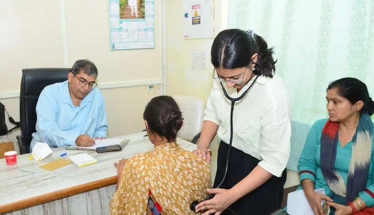 Shah Satnam Ji Specialty Hospitals Sirsa organized a heart disease checkup and prevention camp in celebration of the Three in One MSG Bhandara