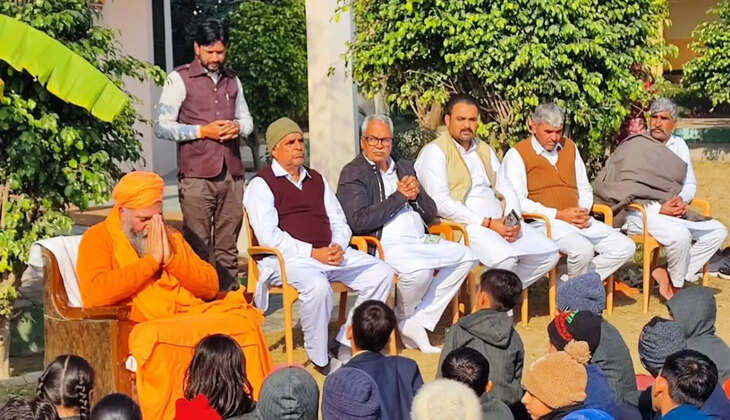 Along with education, good values ​​are the need of the hour: Swami Rajendranand Mahant Bishnoi