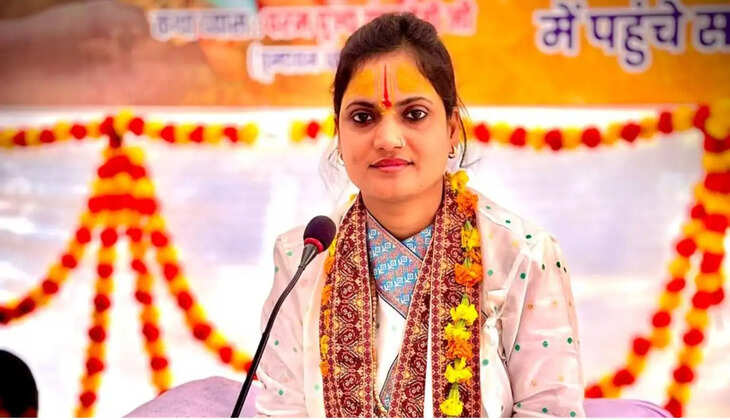 Shri Shrimad Bhagwat Katha in village Dadba Kalan of Sirsa district: No matter how strong the evil is, it is always destroyed: Ganga Mishra