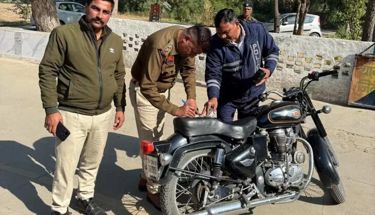 Bullet fitted with firecracker-like silencer impounded in Sirsa, fined Rs 23 thousand