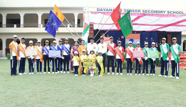  चौपटा के दयानंद स्कूल में रितेश को हेड ब्वॉय व मुस्कान को हेड गर्ल चुना गया