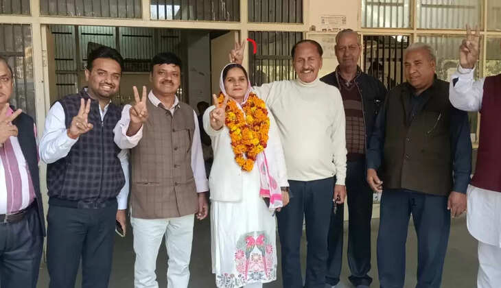 Kavita Nagar from Aam Aadmi Party filed nomination for the post of president in Sirsa