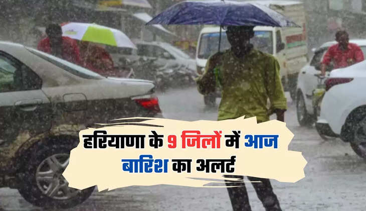  हरियाणा के 9 जिलों में आज बारिश का अलर्ट, पढ़ें मौसम विभाग की ताजा अपडेट