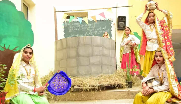 A special program was organized on Haryana Day at Sri Chaitanya Techno School.