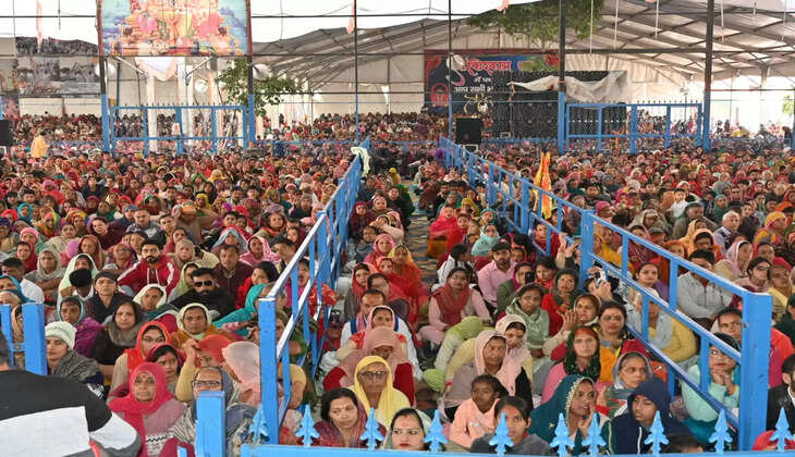  Lakhs of people came to listen to Shiv Mahapuran Katha at Shri Baba Tara Kutia, there was no place even to stand, seeing the arrangements people said Kanda Bundh is blessed