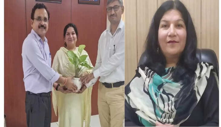 CDLU SIRSA Vice Chancellor Prof. Vijay Kumar handed over the additional charge of University Librarian to Prof. Monica