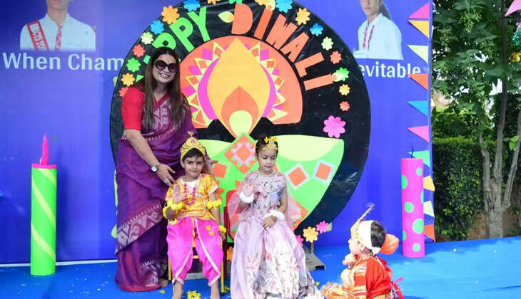 Deepavali festival was celebrated with great pomp at Sri Chaitanya Techno School, SIRSA