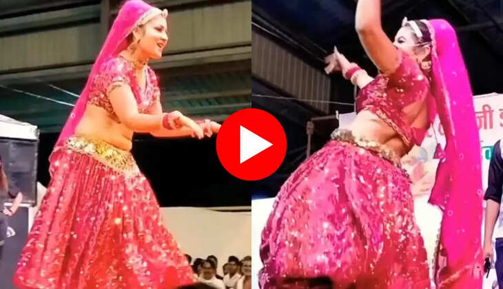  Gori Nagori Dance: स्टेज पर घाघरा उठाकर जबरदस्त नाची गोरी नागोरी, मूव्स देख ताऊ करने लगा ये काम...