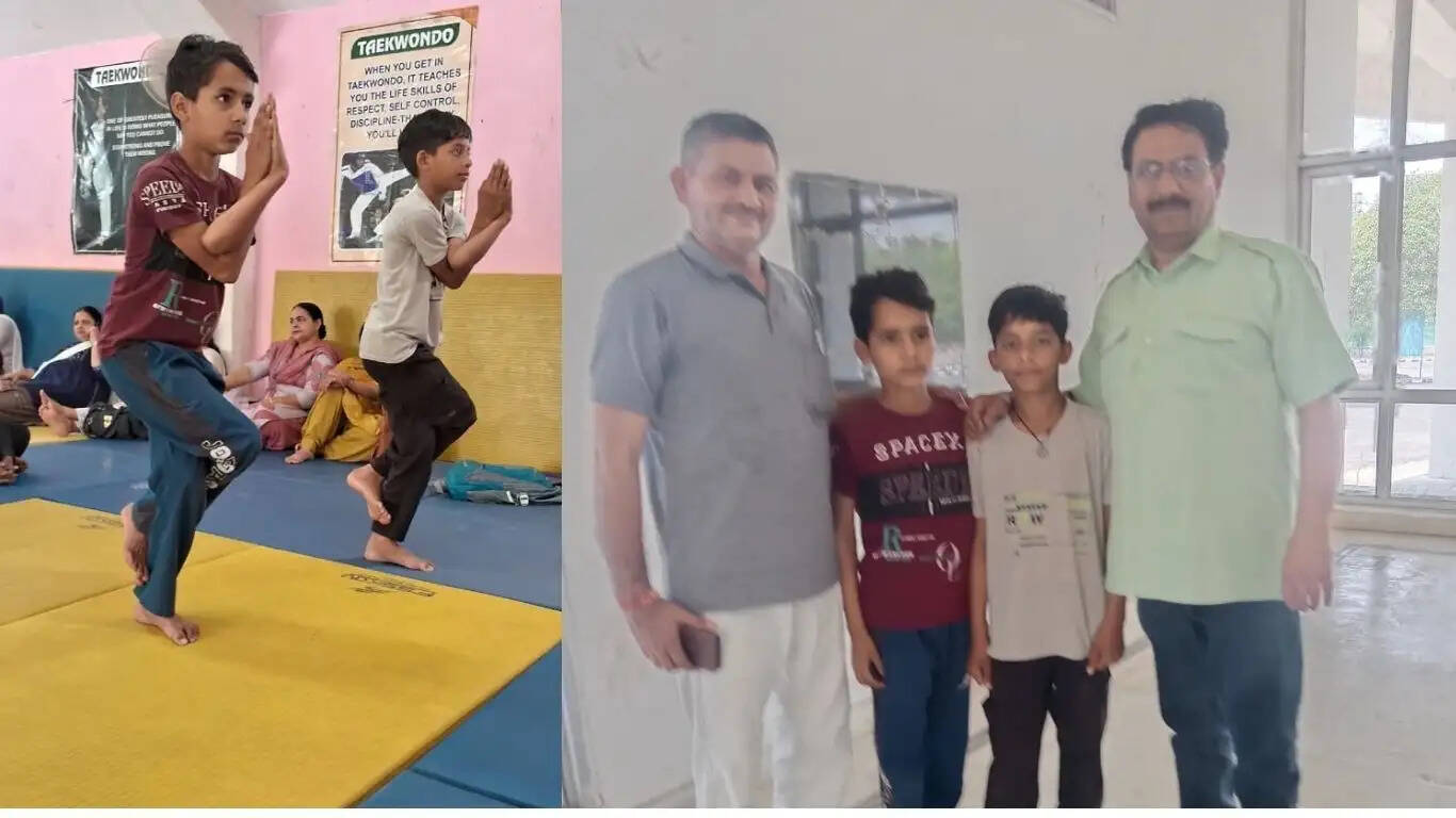 Yogesh of Gudiya Kheda School got first place in Yoga Olympiad