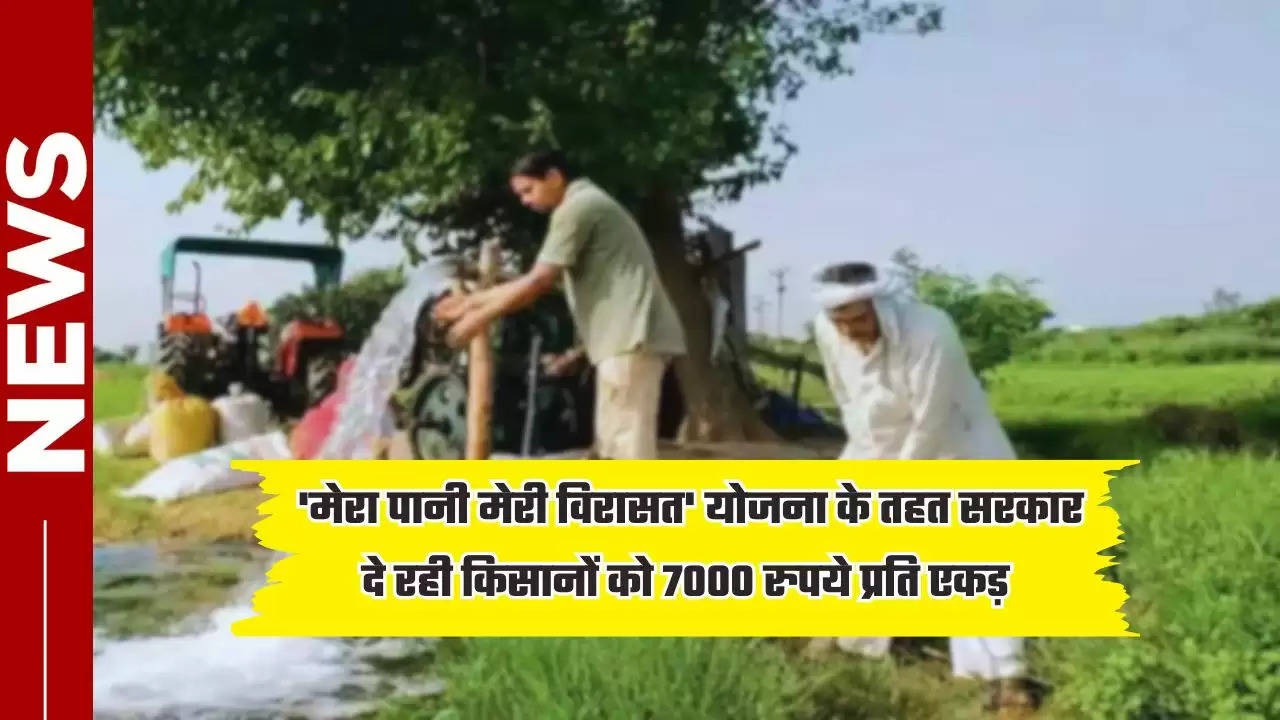  'मेरा पानी मेरी विरासत' योजना के तहत सरकार दे रही किसानों को 7000 रुपये प्रति एकड़, ऐसे उठाएं योजना का फायदा 