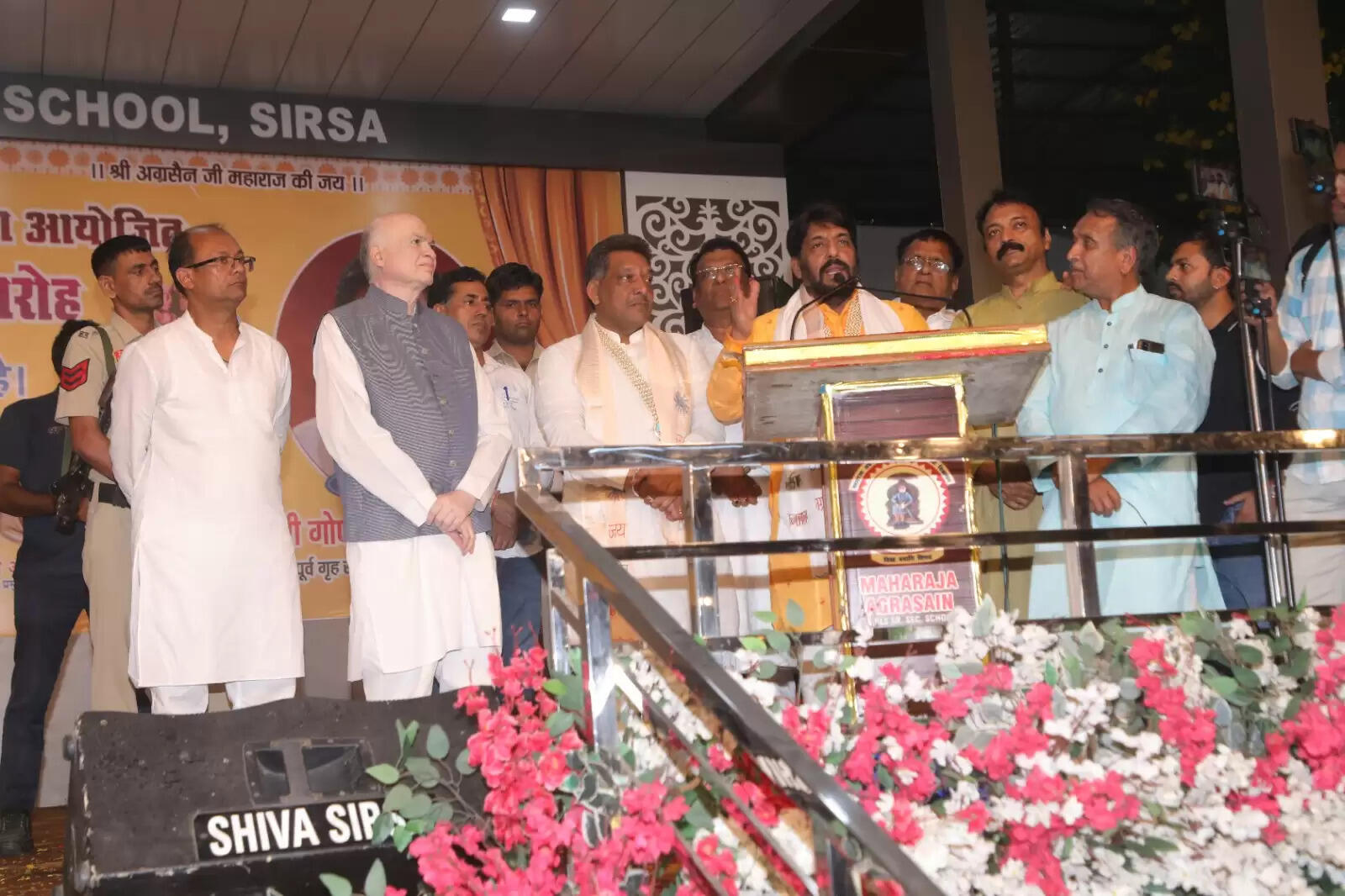 Grand celebration on Maharaja Agrasen Jayanti, former minister and HLP supremo Gopal Kanda attended as the chief guest