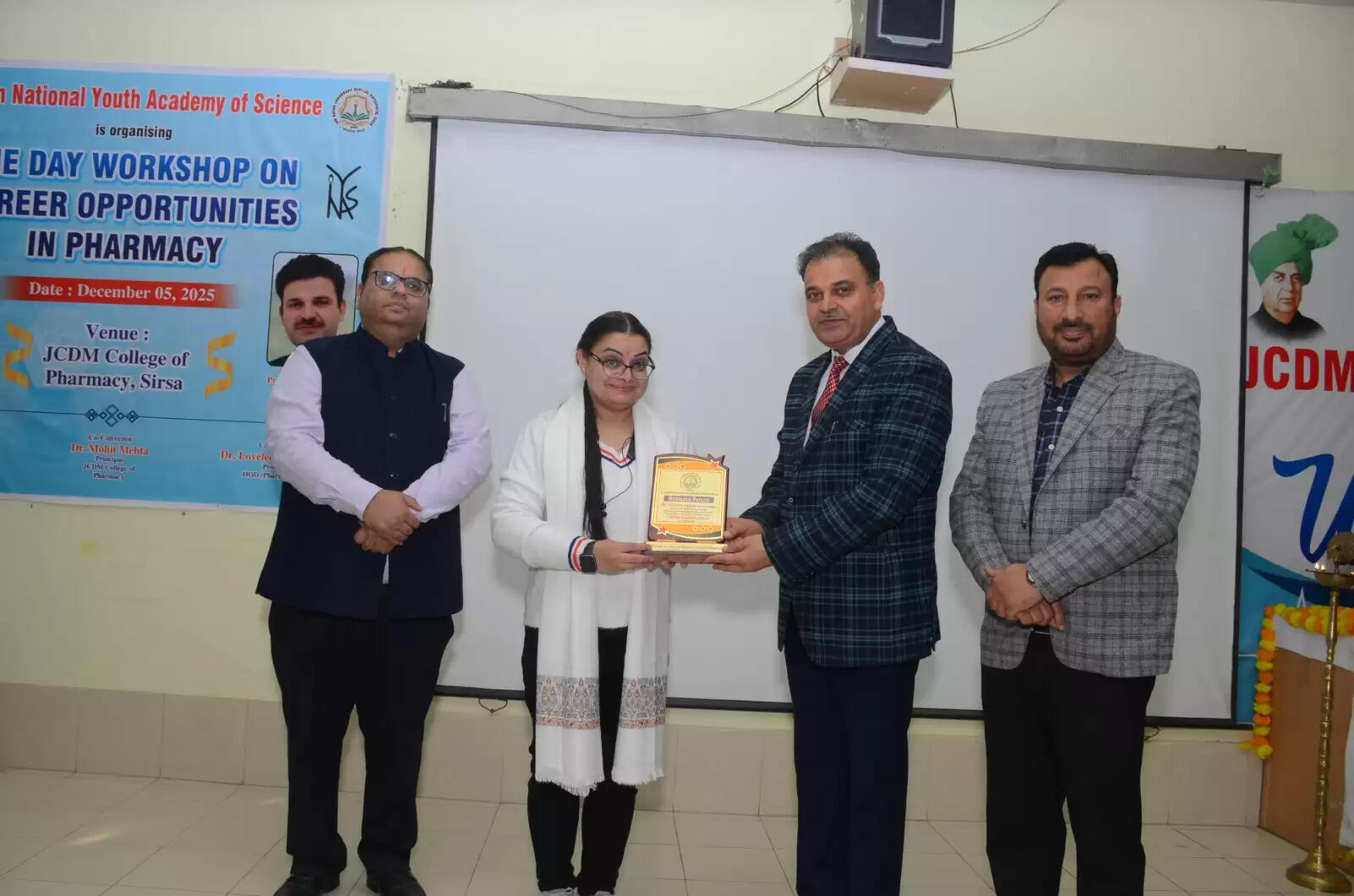 One day workshop on “Career Opportunities in Pharmacy” organized at JCDM College of Pharmacy, Sirsa