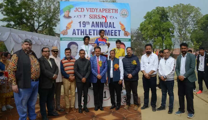 The 2-day annual sports competition started with a colourful beginning at Sirsa JCD Vidyapeeth