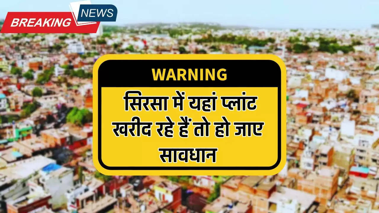  Haryana News : हरियाणा के सिरसा में यहां प्लांट खरीद रहे हैं तो हो जाए सावधान, अवैध कलोनियों की लिस्ट हुई जारी 